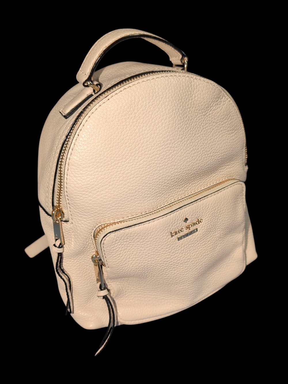kate spade Jackson Street Keleigh Cream Pebbled Leather Mini Backpack